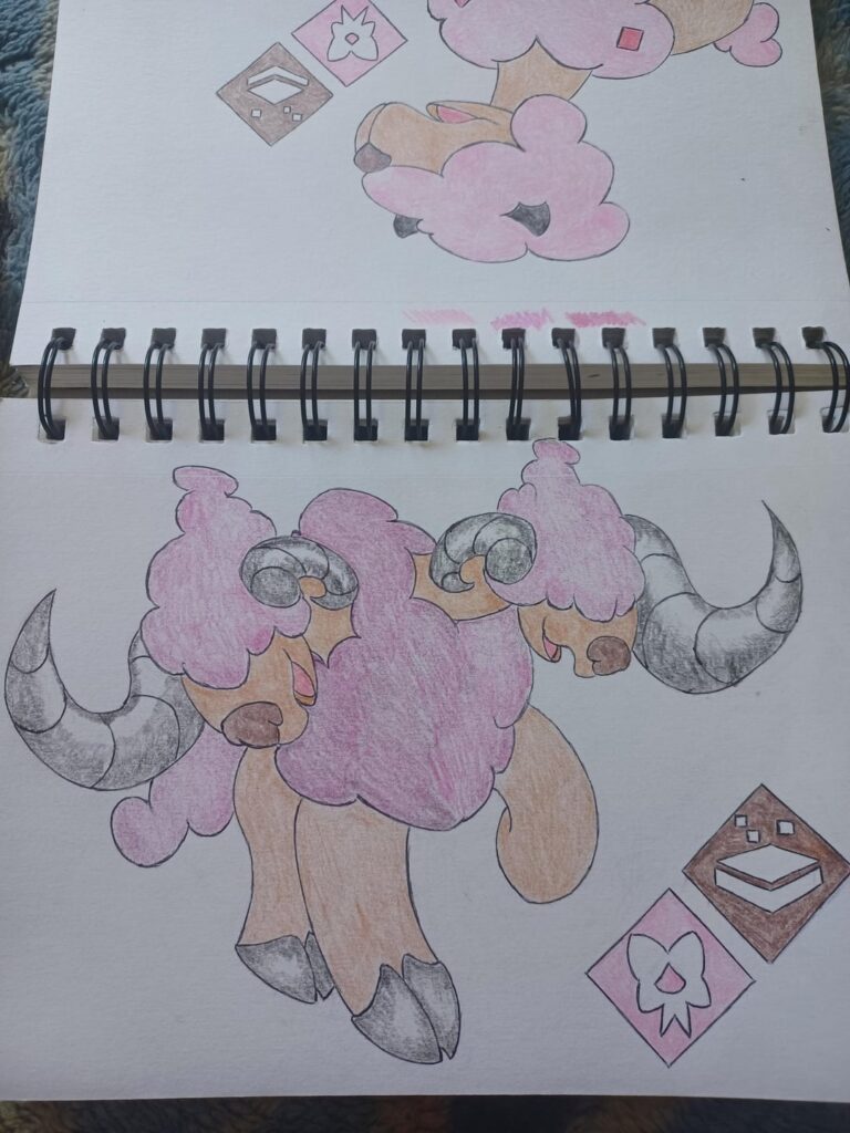 Meet Zweibaah,The Ramming Pokemon. A Convergent species of Zweilous.