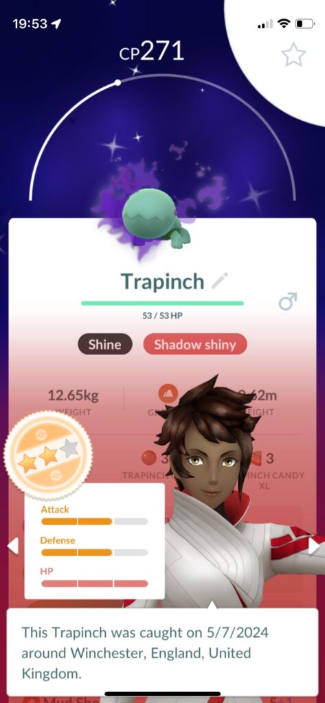 Very proud of my first shiny shadow