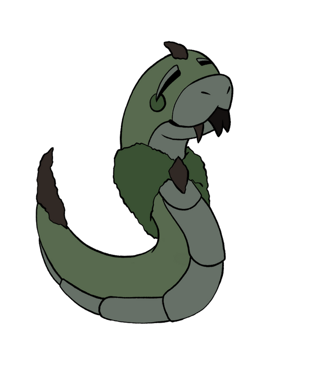 Finally decided to draw the grass starter for my WIP Fakemon region based around mythology! This grass/ground starter line is based on the world serpent from north mythology! (Yes I know he's not A cobra in mythology, it looks cool) Still unsure what I should name them if anyone has any ideas!