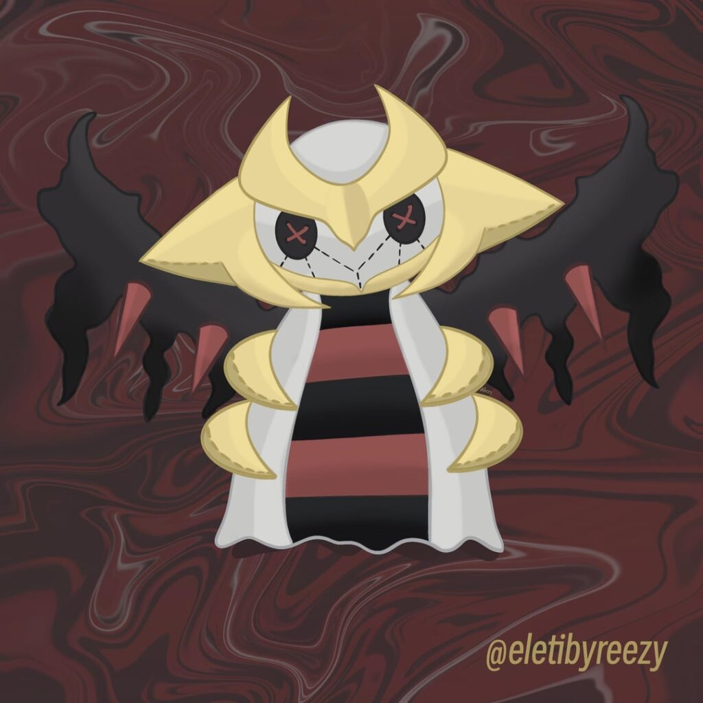 Giratina Mimikyu and its ✨SHINY✨ Let me know what you think! OC by me