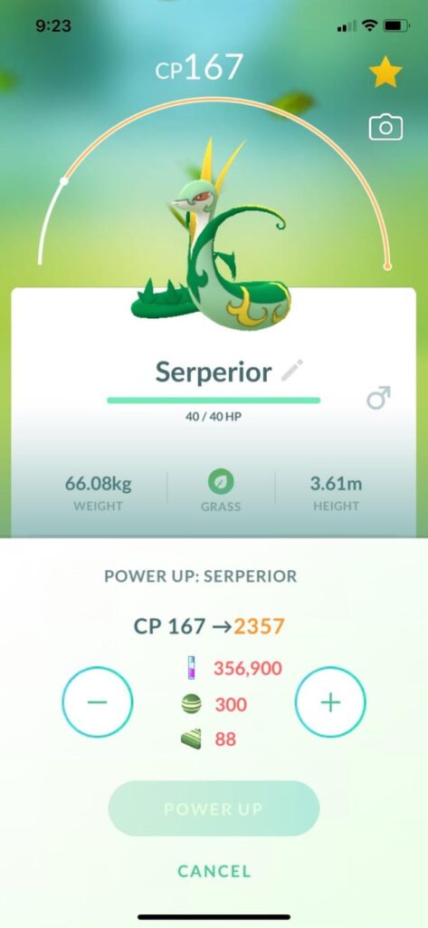 What dictates max CP?