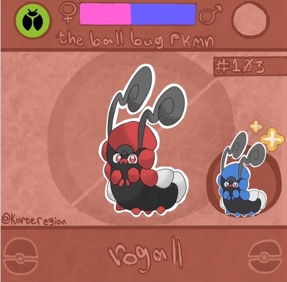 Decided to make a pokeball mimic pkmn it doesn't evolve since I am not insane yet