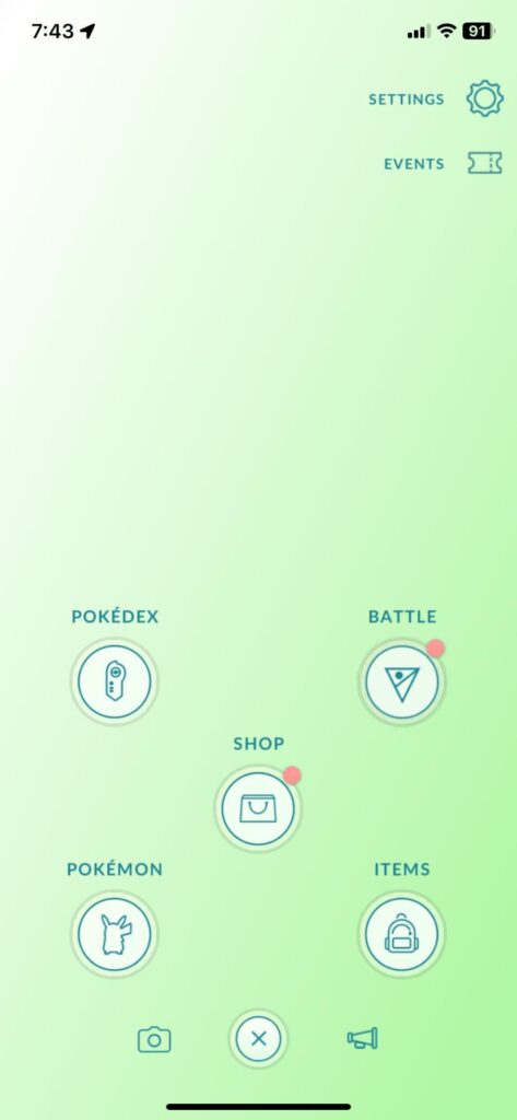 I keep clicking the camera instead of the Pokemon thing