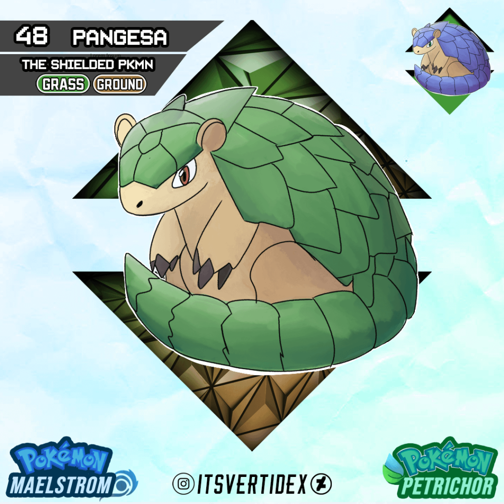 Meet Pangesa, the Shielded Pokemon of the Suldana Region!