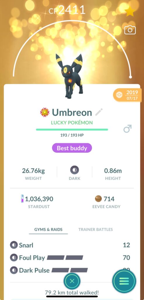 Took a while but got my first maxed CP Pokémon 💪🏼