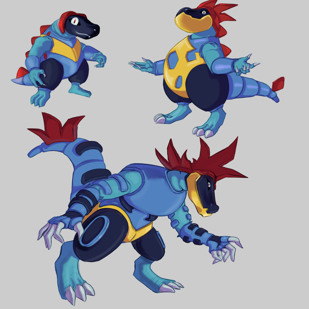 All the family now,  but proto, lol. (art by me)