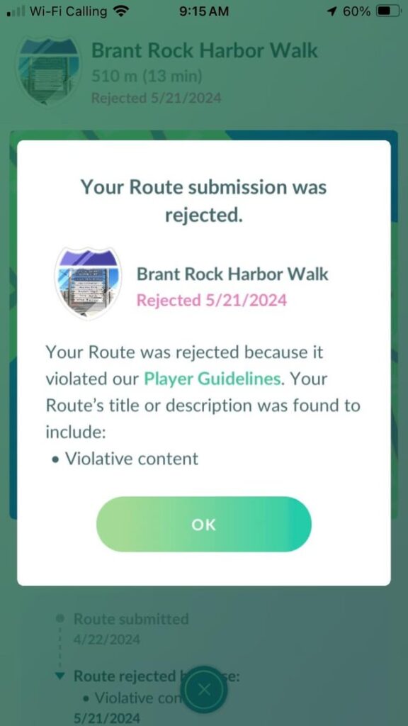 Confused about Route Rejection