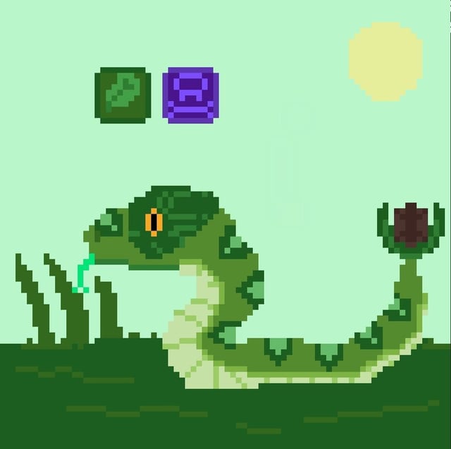 Here is Sproutlil, my first time making a fakemon with pixel art