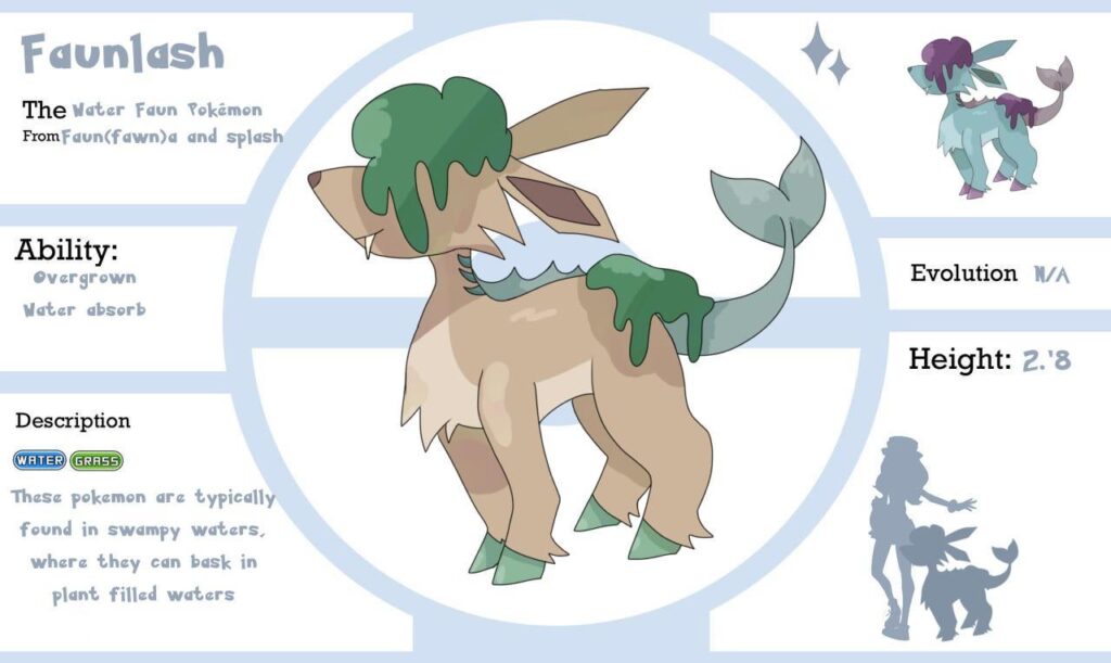 Faunlash, the water fawn pokemon!