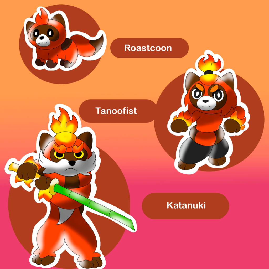 Water and fire starters from my region need help for a grass starter since I end up not liking it in the end I want it ti be Grass Psychic and have a job thme like the pirate and samurai form the other two also complies well with wather ghost and fire fighting Thanks