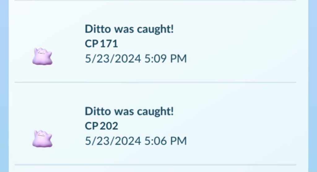 Took me several months to complete the catch a Ditto challenge prior, and now this