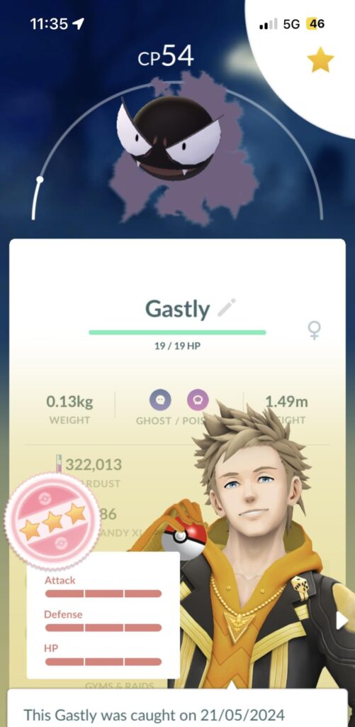 Caught a wild Hundo Gastly