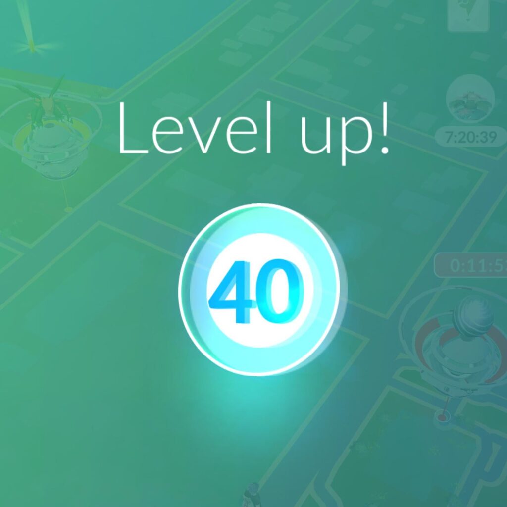 Reached level 40 in Pokémon go today 🤩