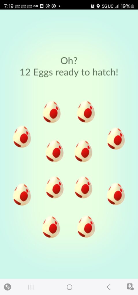 I finally did it! I hatched twelve 12k eggs simultaneously!