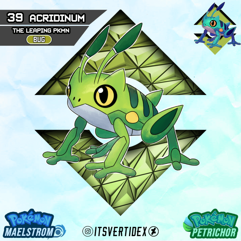 Meet Acridinium, the Leaping Pokemon of the Suldana region!
