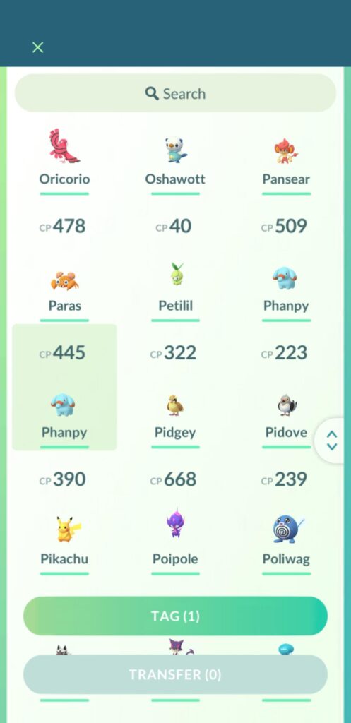 Why can't I transfer this phanpy?