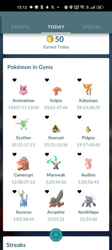 Aromatisse got a glitch. Was kicked out and when i checked saw this