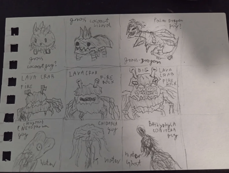 rough sketch / designs for a starter trio I have in mind, looking for idea on how I can improve them