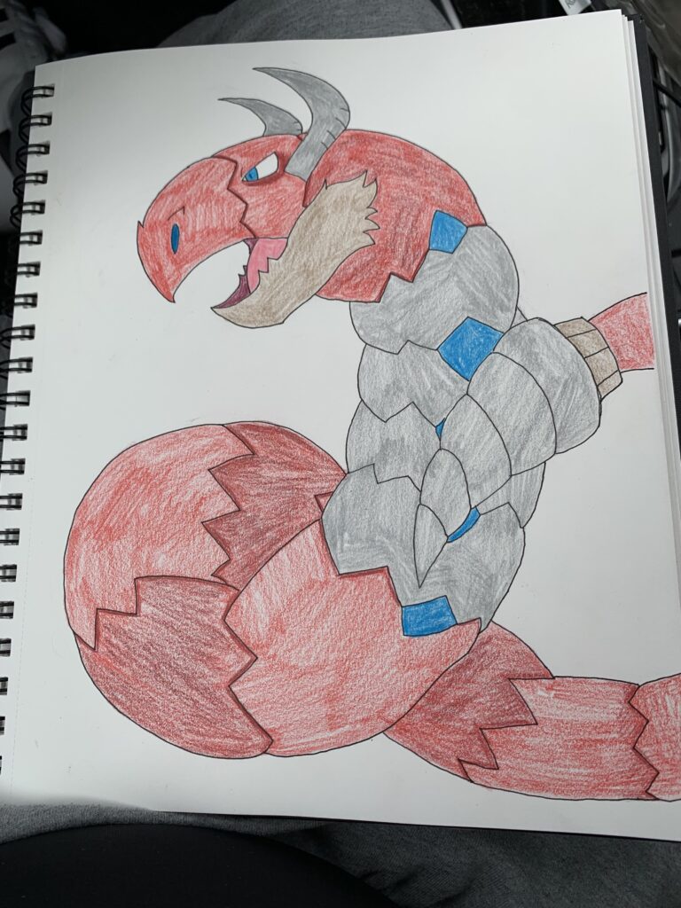 Swap the O with a Y and you get the Steel/Dragon Type Orthwyrm.