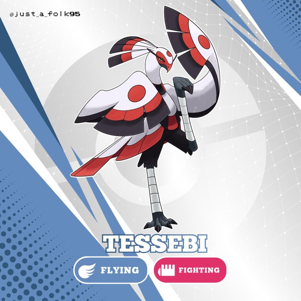Tessebi, the Fan Warrior Pokémon!