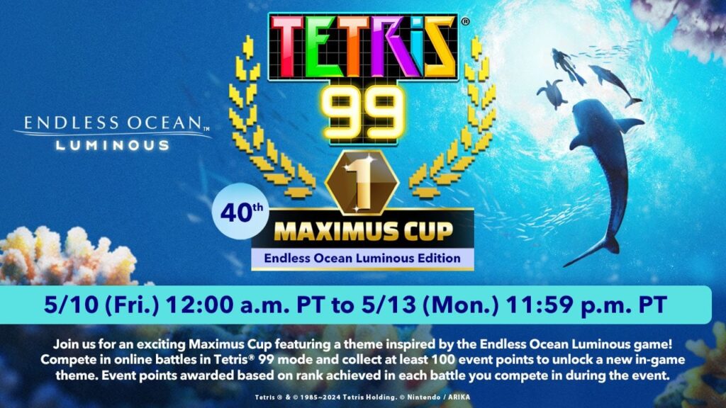 Tetris99 40th MAXIMUS CUP Featuring Endless Ocean Luminous