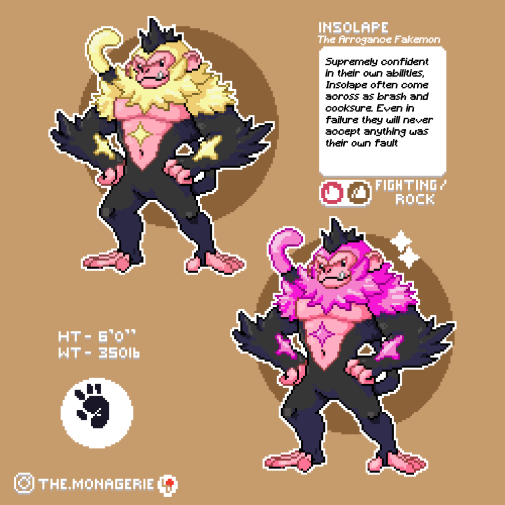 Insolape - The Arrogance Fakemon
