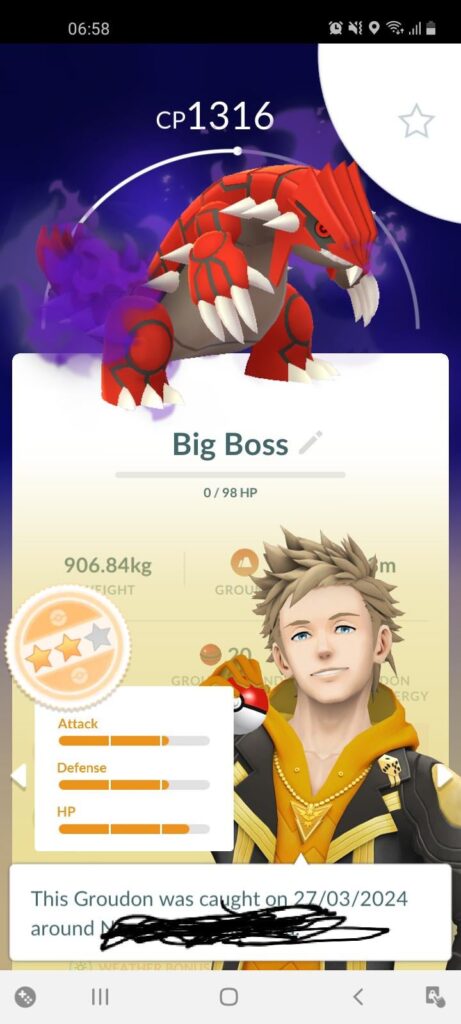 Purify groudon or nah?