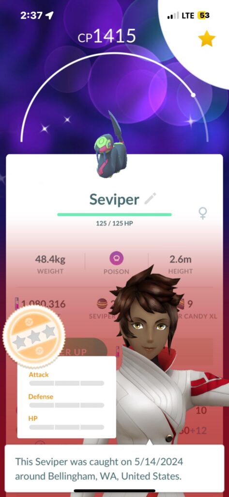 I haven’t seen this shiny before. I’m assuming a 0* shiny is up there on the list for rarity too!!