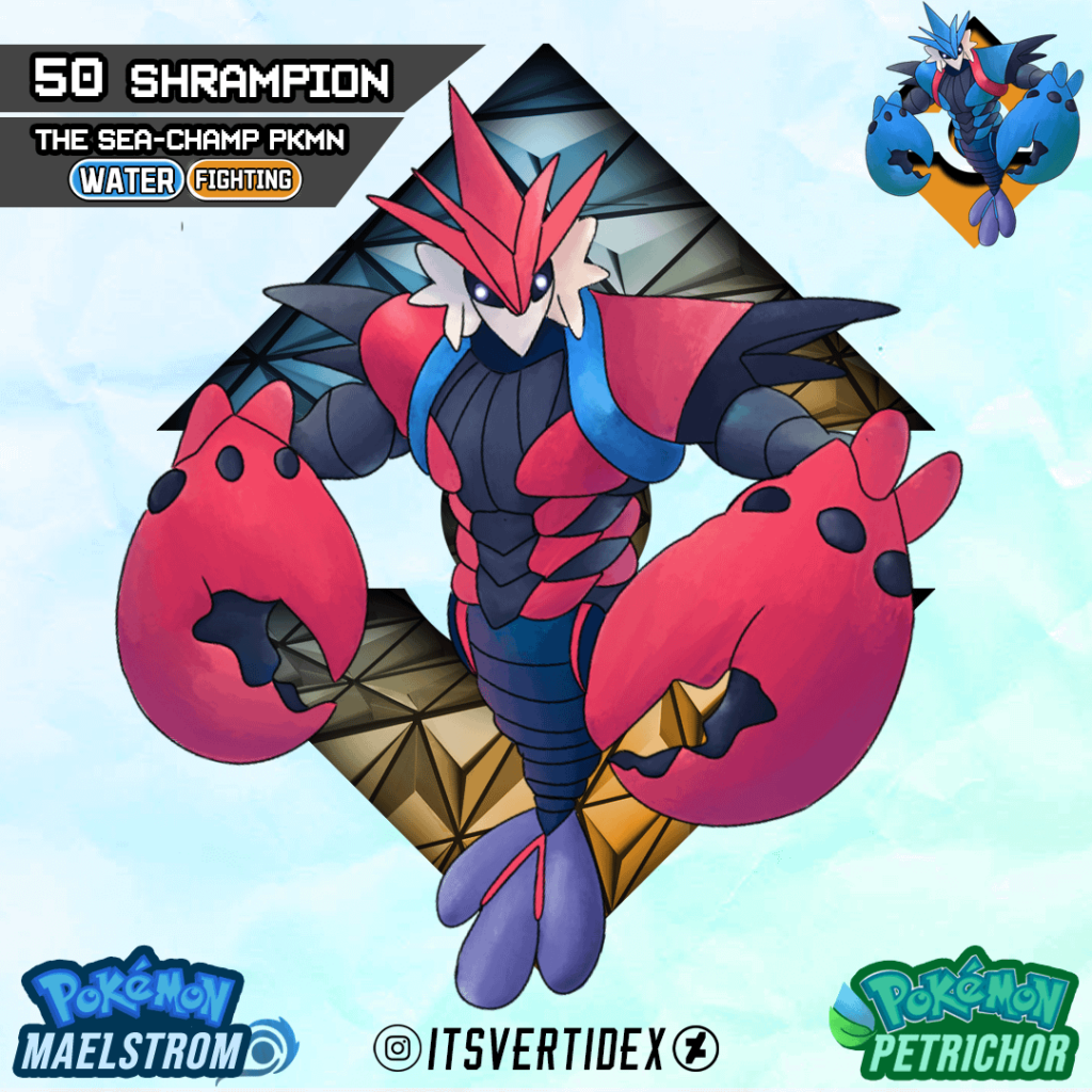 Meet Shrampion! The Sea-Champ Pokemon of the Suldana Region