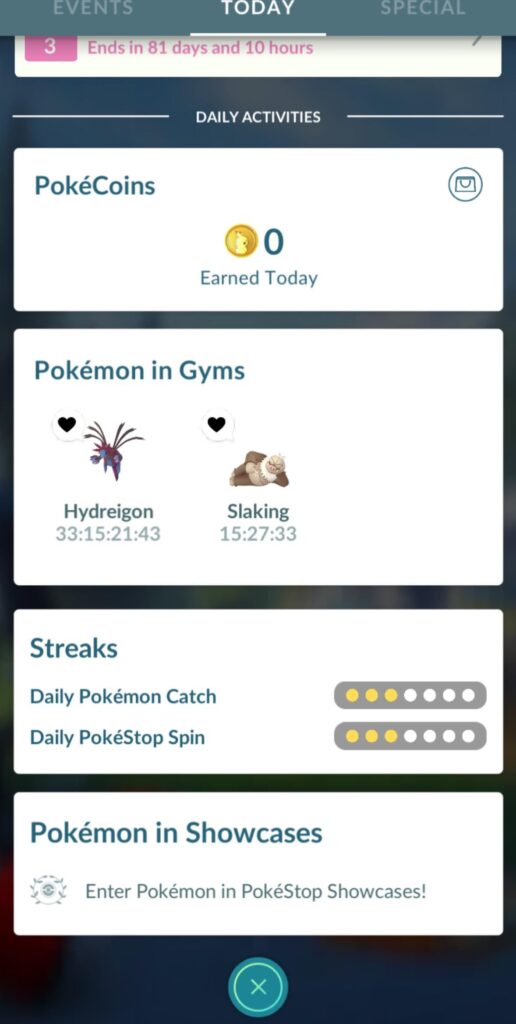 What’s the longest you’ve had a Pokémon in a gym?