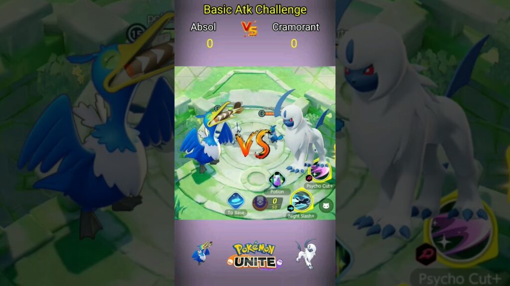 Absol V/s Cramorant The Ultimate Master Pokemon Showdown #pokemonunite
