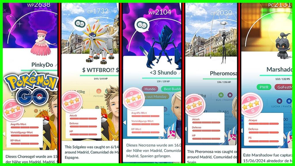 The Best Collection of Pokemon Caught During the Madrid Pokemon GO Fest