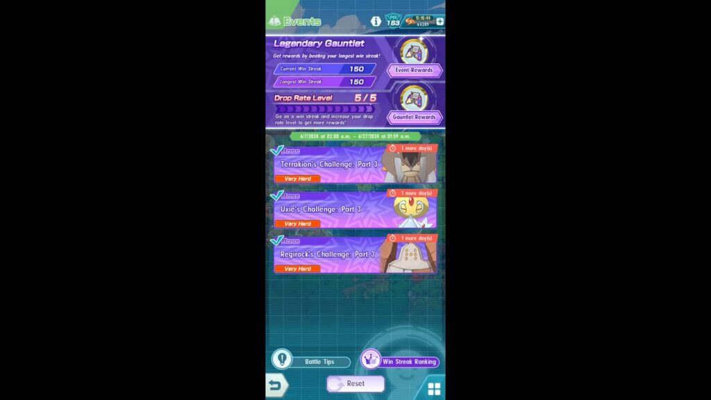 Pokemon Masters - Legendary Gauntlet 15 (150 Streak)