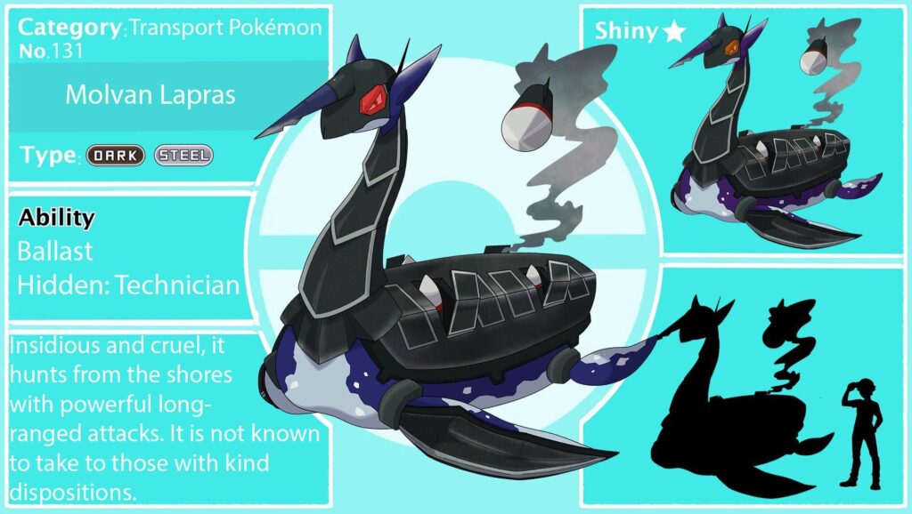 The Lapras from our campaigns Molva region!!