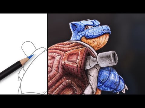 I just released the AMAZING Blastoise artwork video! Please like and subscribed if you enjoyed watching it!!!