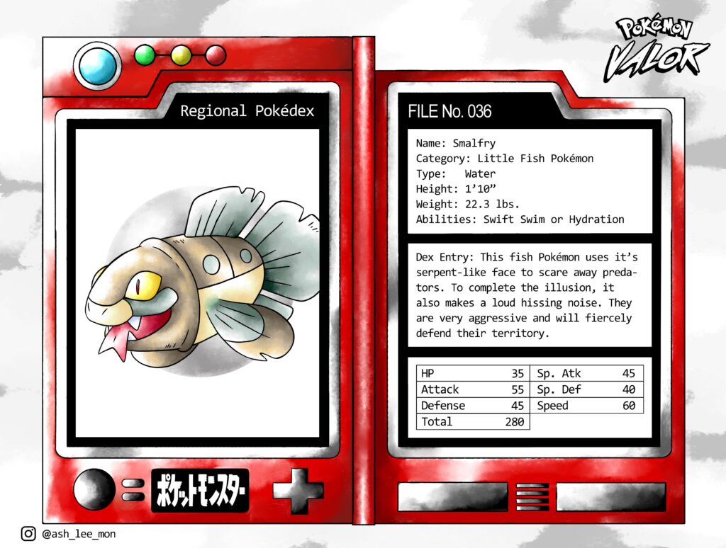 Korsai Regional Fish Pokemon