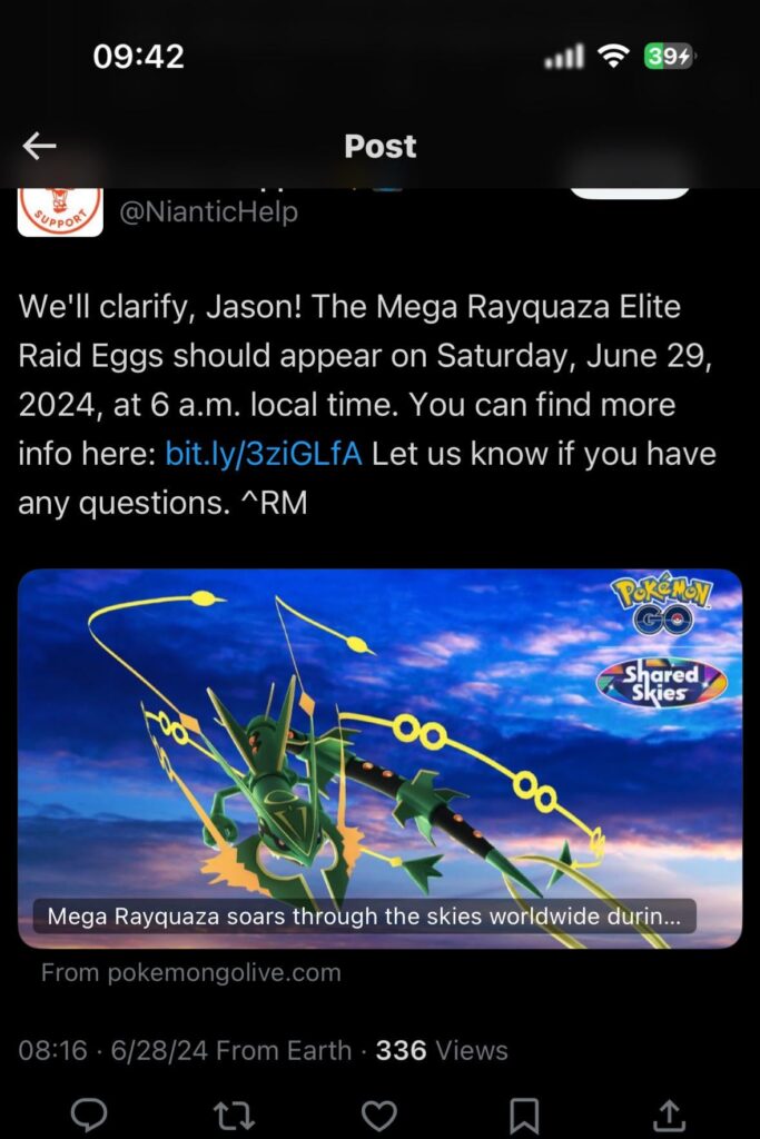 Aren’t elite raids eggs supposed to spawn 24 hours prior?