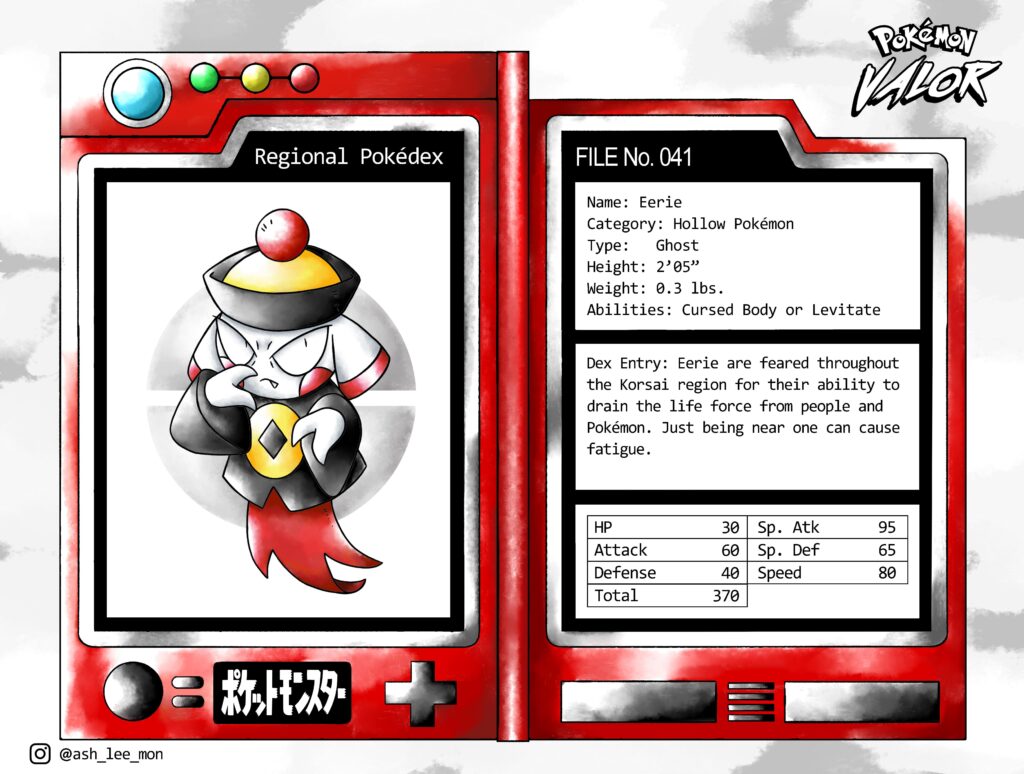 Korsai Fakemon Region Ghost Pokemon
