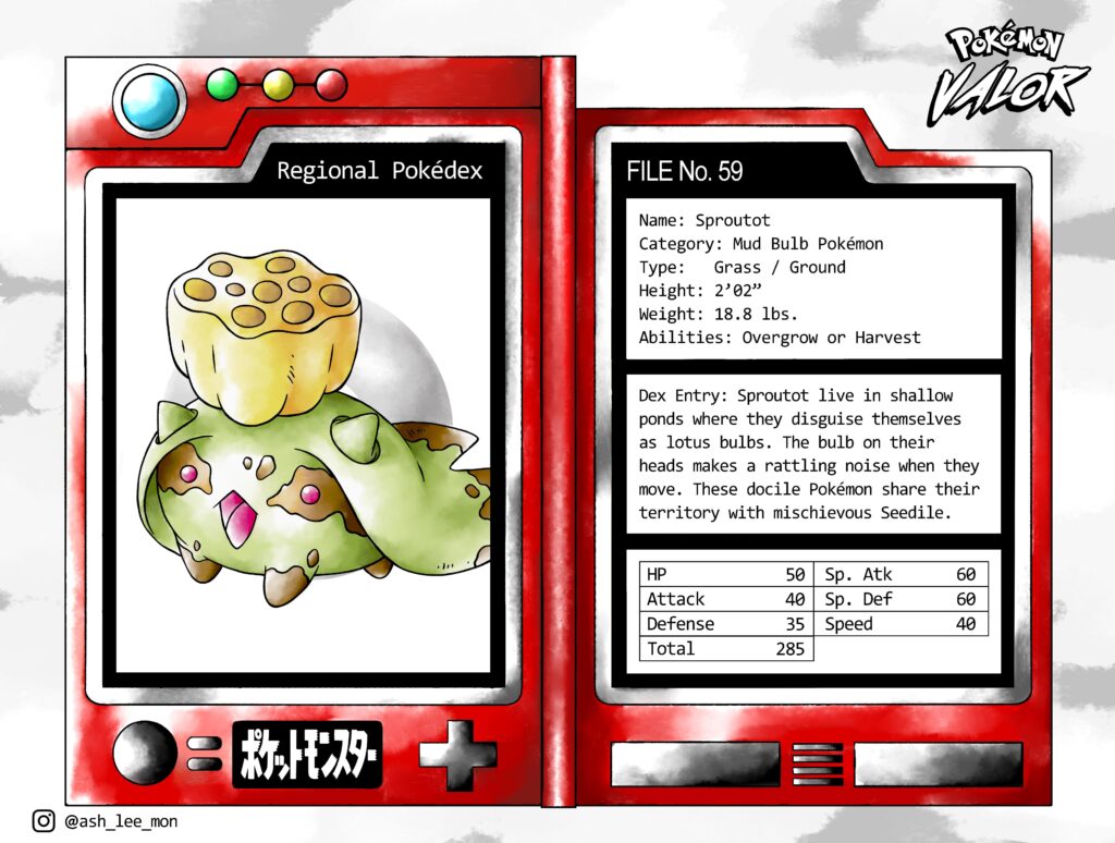 Sproutot: The Mud Bulb Pokemon