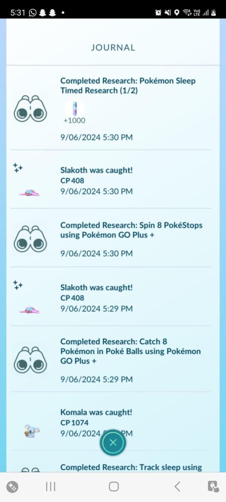 Double shinies from the pogo sleep research