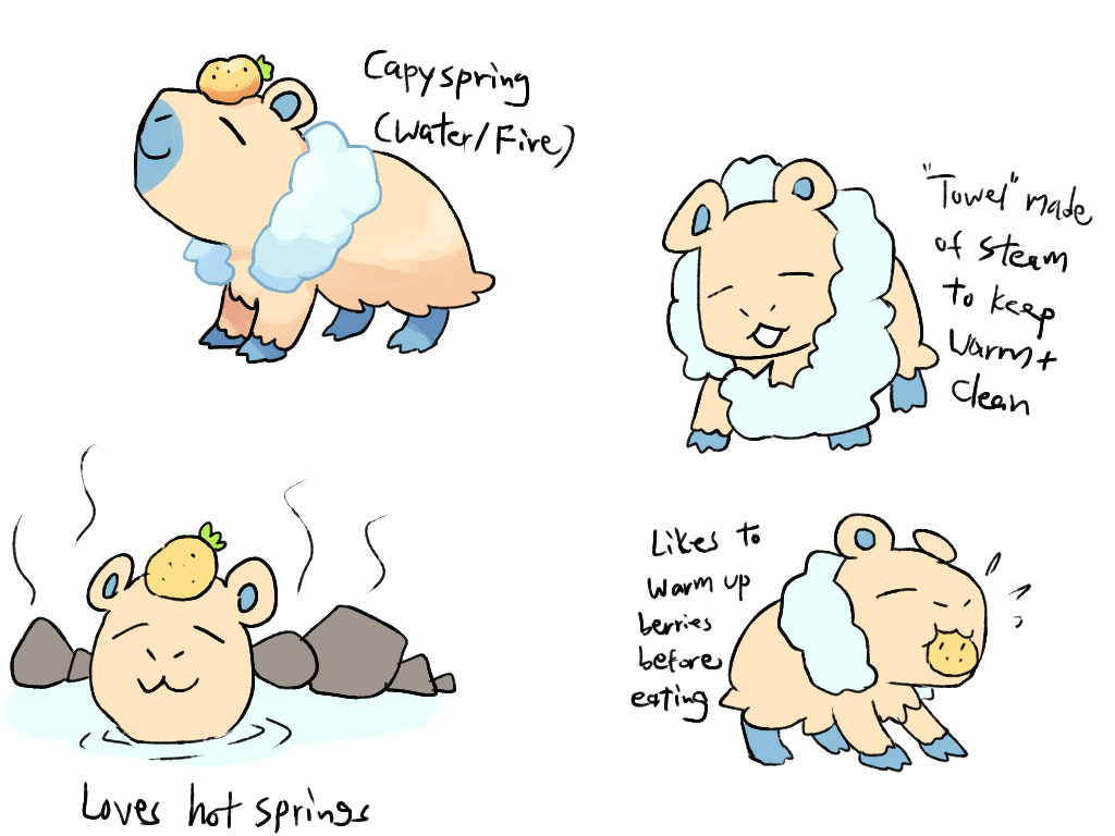 For a fire/water type it's pretty chill