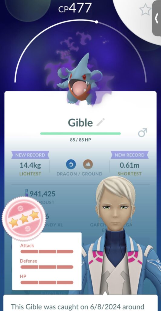 got my first legendary bird, that completed a rocket research, and because of that i got my first shundo!