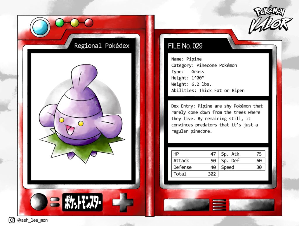 Korsai Region Plant Pokemon Pipine