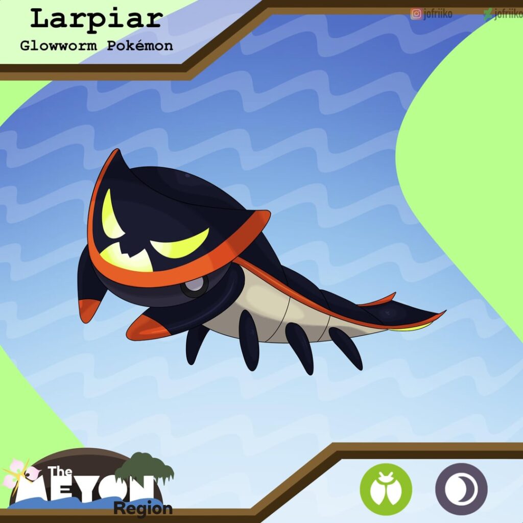 Meet Larpiar! Route 1 bug pokemon