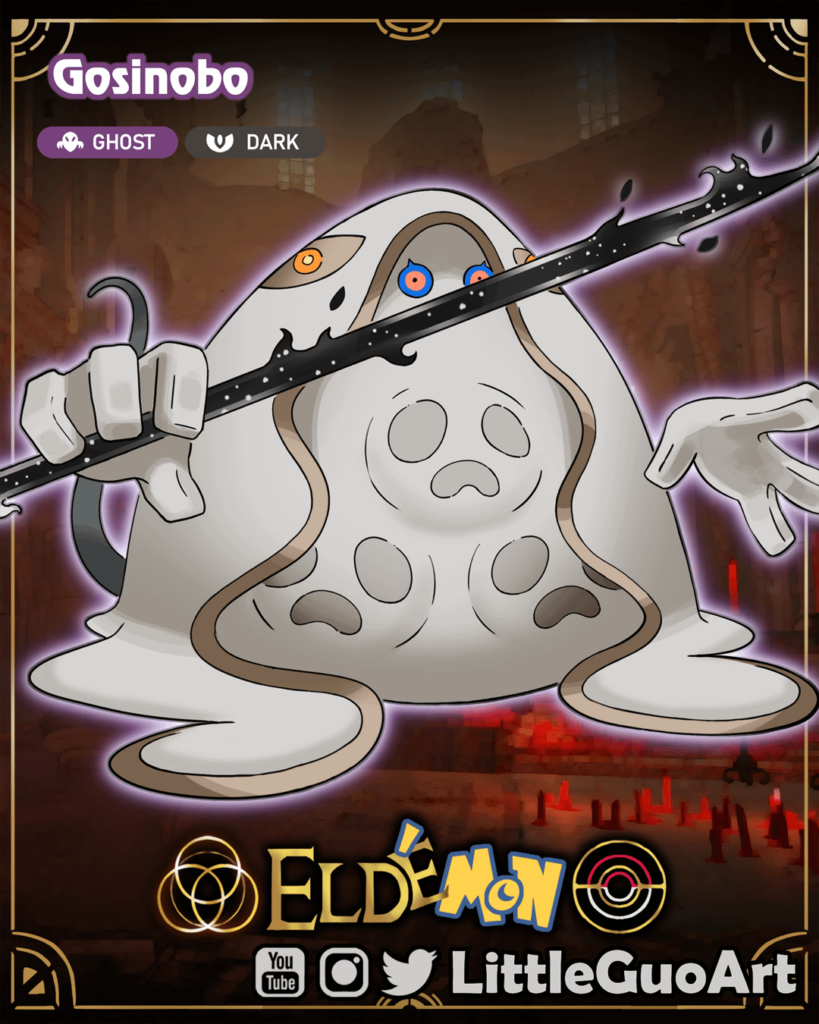Godskin Noble from Eldenring as Fakemon, art by me