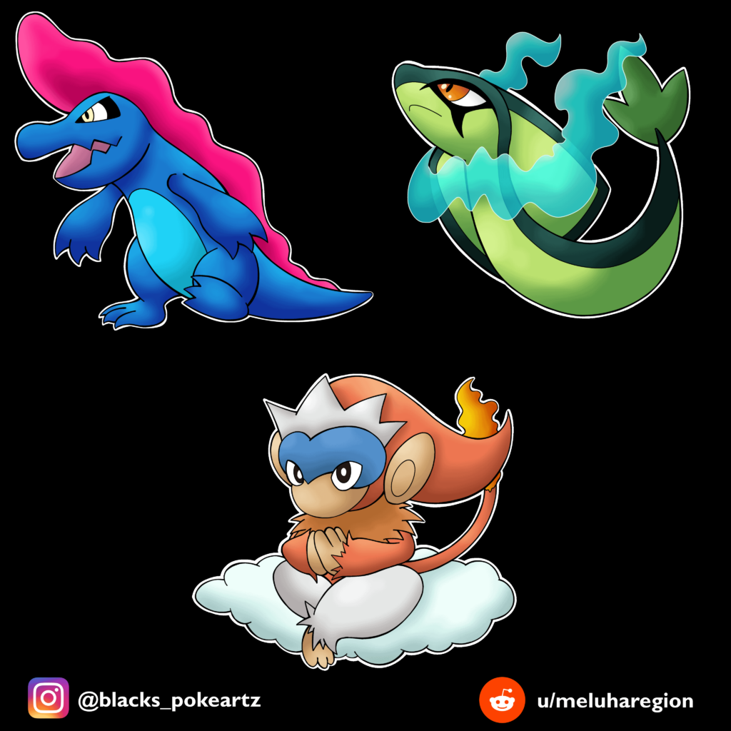 Congratulations, your Starters have evolved. Which would you pick? (OC)