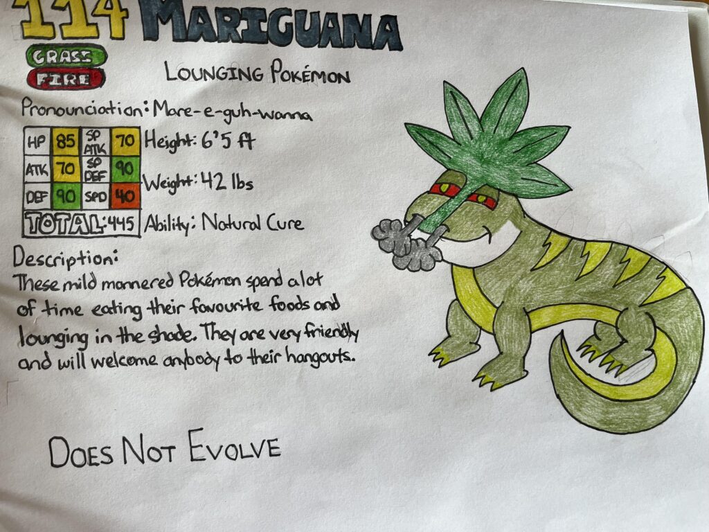 Meet Mariguana, the lounging lizard.
