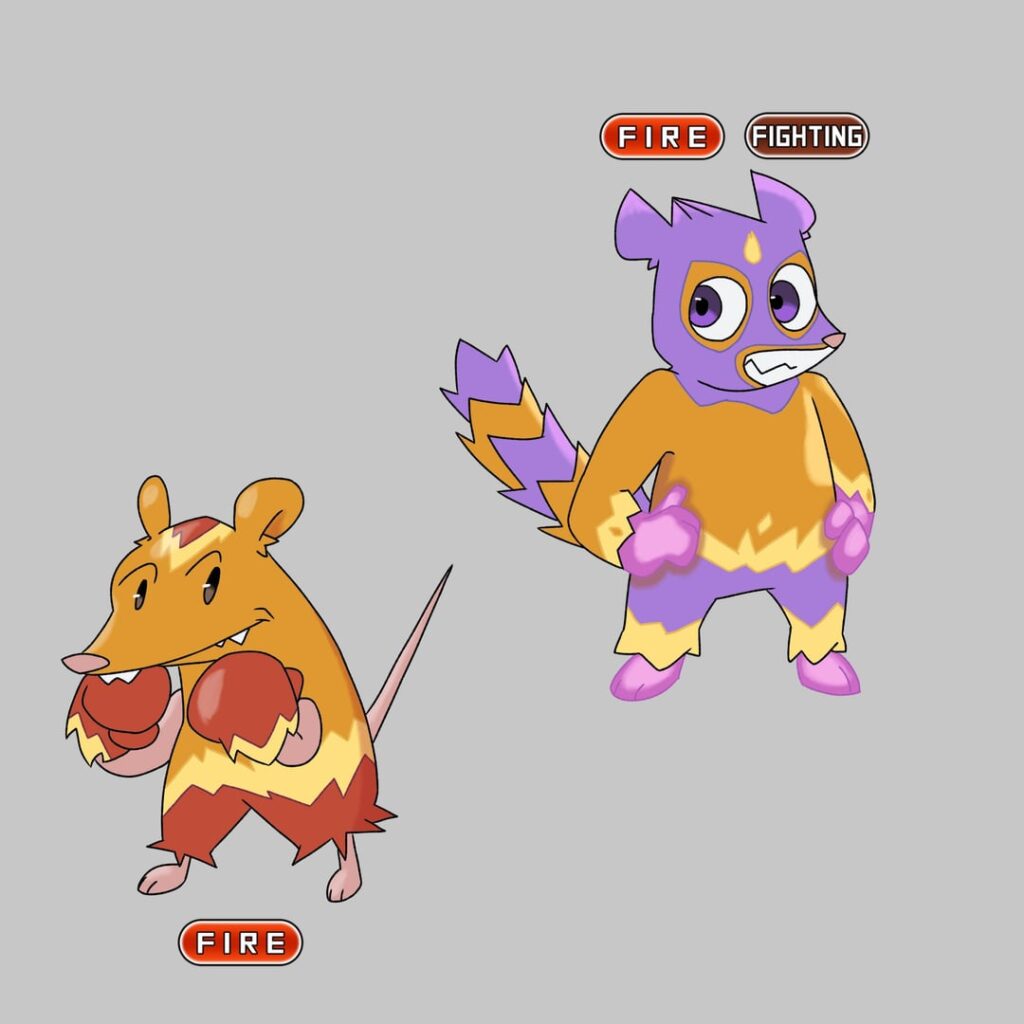 Hi, you guys may remember my previous designs for the Opunchem line! I did some adjustments! LMK what you guys think ♥️