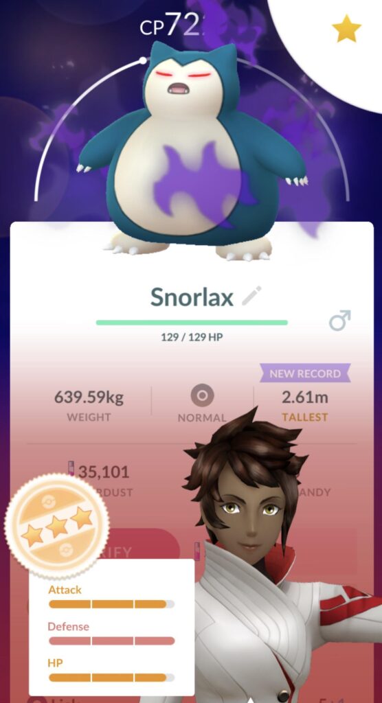 Finally got a decent shadow Snorlax!