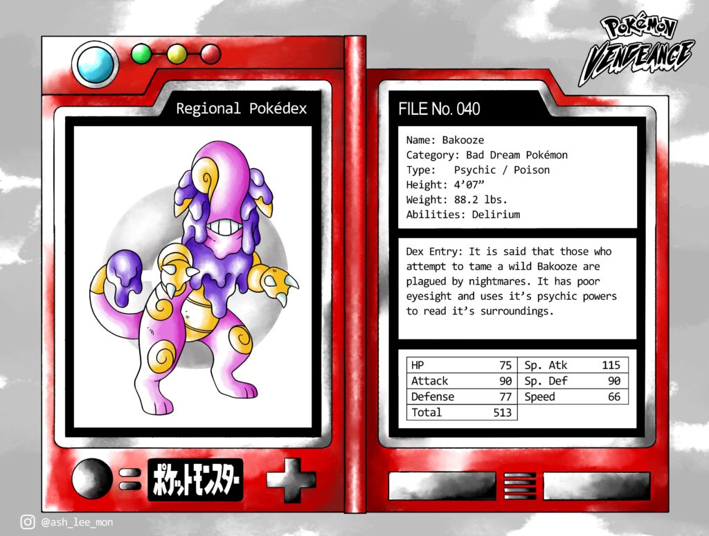 Korsai Fakemon Region Baku Inspired Pokemon Evo.